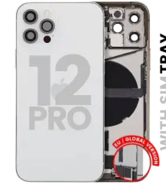 Apple iPhone 12 Pro Housing with Small Parts - Silver Pulled A