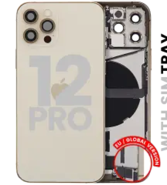 Apple iPhone 12 Pro Housing with Small Parts - Gold Pulled B