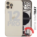 Apple iPhone 12 Pro Housing with Small Parts - Gold Pulled C