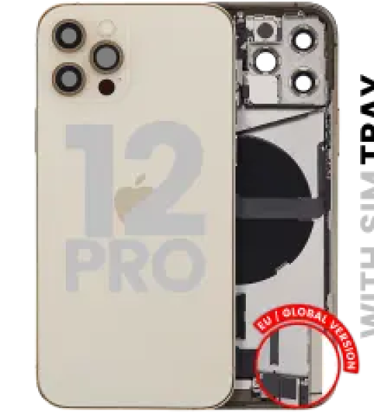 Apple iPhone 12 Pro Housing with Small Parts - Gold Pulled C