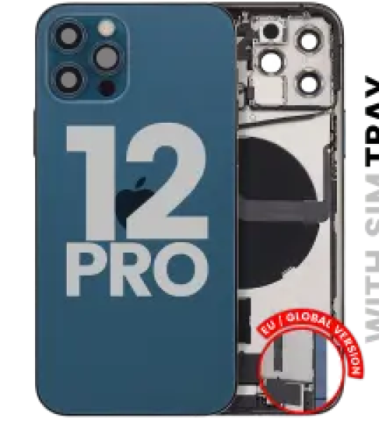 Apple iPhone 12 Pro Housing with Small Parts - Pacific Blue Pulled C