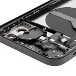 Apple iPhone 12 Housing with Small Parts (No Charger Flex) - Black Pulled C