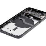 Apple iPhone 12 Housing with Small Parts (No Charger Flex) - Black Pulled C