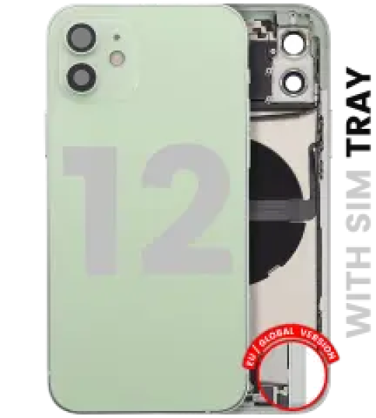Apple iPhone 12 Housing with Small Parts - Green Pulled B