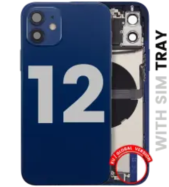 Apple iPhone 12 Housing with Small Parts - Blue Pulled B
