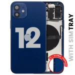 Apple iPhone 12 Housing with Small Parts (No Charger Flex) - Blue Pulled B