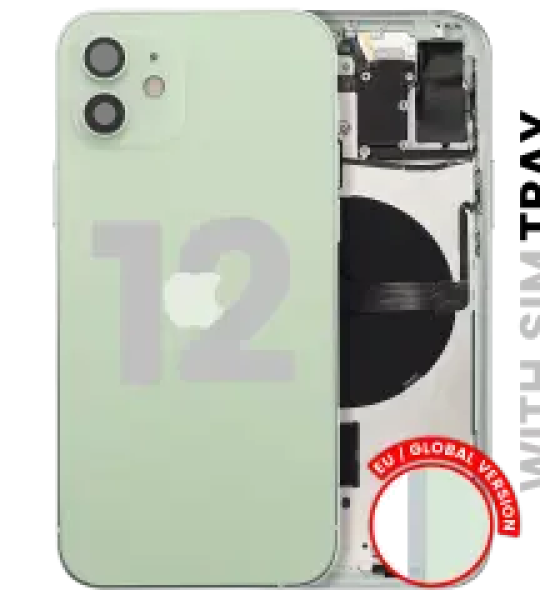 Apple iPhone 12 Housing with Small Parts (No Charger Flex) - Green Pulled B