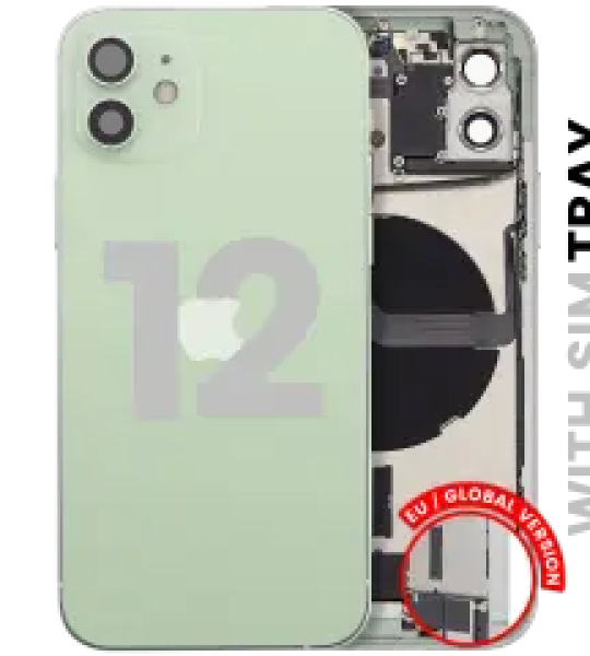 Apple iPhone 12 Housing with Small Parts - Green Pulled A