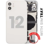 Apple iPhone 12 Housing with Small Parts - White Pulled A