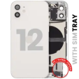 Apple iPhone 12 Housing with Small Parts - White Pulled A