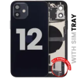 Apple iPhone 12 Housing with Small Parts - Black Pulled B