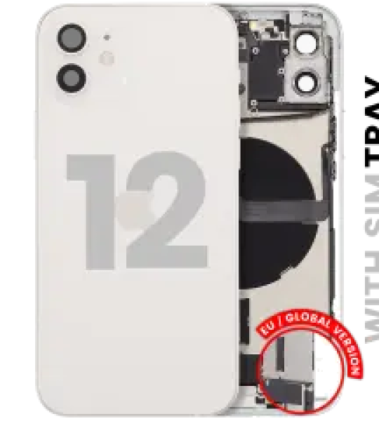 Apple iPhone 12 Housing with Small Parts - White Pulled B