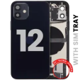 Apple iPhone 12 Housing with Small Parts - Black Pulled C