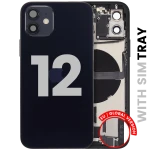Apple iPhone 12 Housing with Small Parts - Black Pulled C