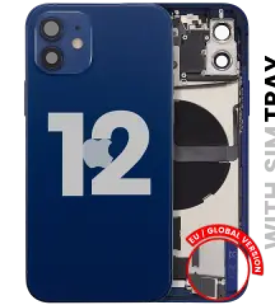 Apple iPhone 12 Housing with Small Parts - Blue Pulled C