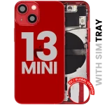 Apple iPhone 13 Mini Housing with Small Parts (No Charger Flex) - Red Pulled C