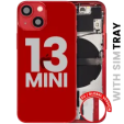 Apple iPhone 13 Mini Housing with Small Parts (No Charger Flex) - Red Pulled C