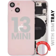 Apple iPhone 13 Mini Housing with Small Parts (No Charger Flex) - Pink Pulled A