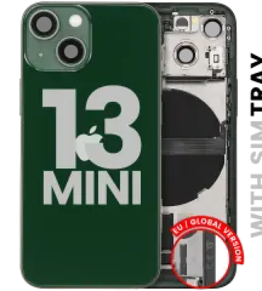 Apple iPhone 13 Mini Housing with Small Parts - Green Pulled C