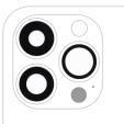 Apple iPhone 13 Pro / 13 Pro Back Camera Lens 3 Piece Set OEM-Equivalent