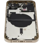 Apple iPhone 13 Pro Max Housing with Small Parts (No Charger Flex) - Gold Pulled B