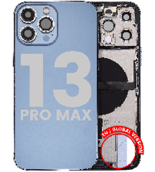 Apple iPhone 13 Pro Max Housing with Small Parts - Sierra Blue Pulled B