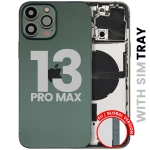 Apple iPhone 13 Pro Max Housing with Small Parts (No Charger Flex) - Alpine Green Pulled B