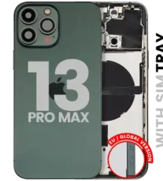 Apple iPhone 13 Pro Max Housing with Small Parts (No Charger Flex) - Alpine Green Pulled B
