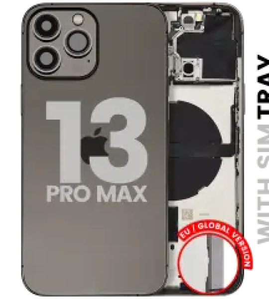 Apple iPhone 13 Pro Max Housing with Small Parts (No Charger Flex) - Graphite Pulled C