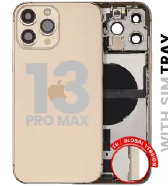 Apple iPhone 13 Pro Max Housing with Small Parts - Gold Pulled A