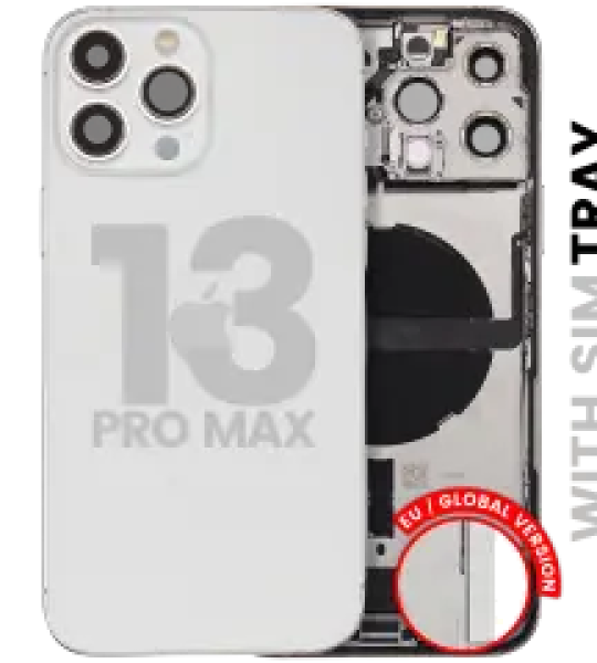 Apple iPhone 13 Pro Max Housing with Small Parts - Silver Pulled A