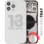 Apple iPhone 13 Pro Max Housing with Small Parts - Silver Pulled B