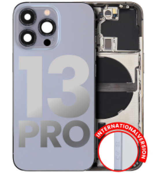Apple iPhone 13 Pro Housing with Small Parts (No Charger Flex) - Sierra Blue Pulled B