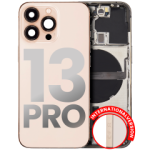 Apple iPhone 13 Pro Housing with Small Parts (No Charger Flex) - Gold Pulled C