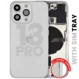 Apple iPhone 13 Pro Housing with Small Parts (No Charger Flex) - Silver Pulled A