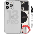 Apple iPhone 13 Pro Housing with Small Parts (No Charger Flex) - Silver Pulled B