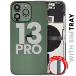 Apple iPhone 13 Pro Housing with Small Parts (No Charger Flex) - Alpine Green Pulled A