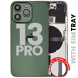 Apple iPhone 13 Pro Housing with Small Parts (No Charger Flex) - Alpine Green Pulled A