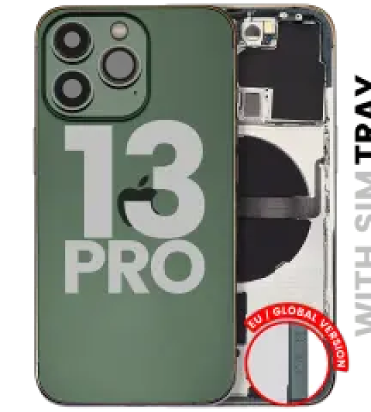 Apple iPhone 13 Pro Housing with Small Parts (No Charger Flex) - Alpine Green Pulled A