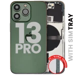 Apple iPhone 13 Pro Housing with Small Parts (No Charger Flex) - Alpine Green Pulled B