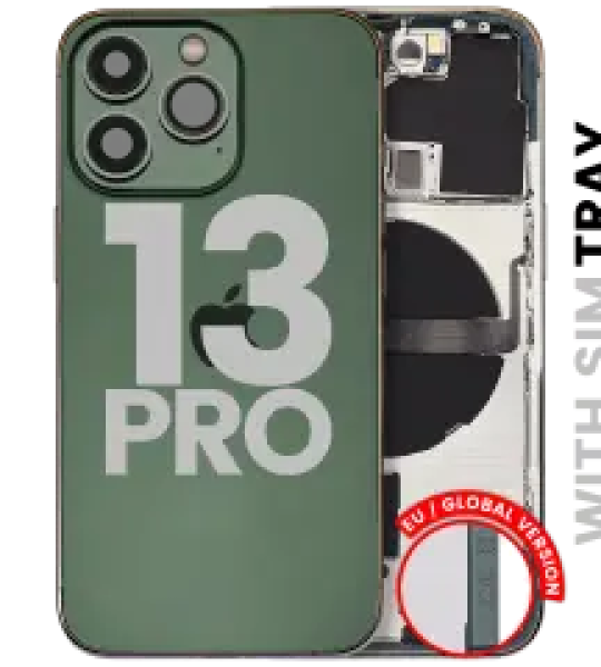 Apple iPhone 13 Pro Housing with Small Parts (No Charger Flex) - Alpine Green Pulled B