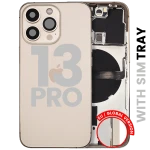 Apple iPhone 13 Pro Housing with Small Parts (No Charger Flex) - Gold Pulled C