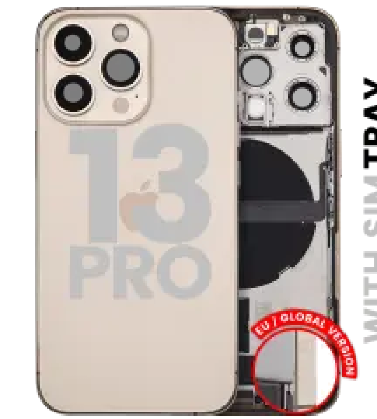 Apple iPhone 13 Pro Housing with Small Parts - Gold Pulled B