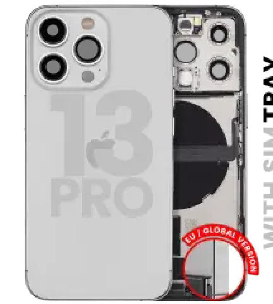 Apple iPhone 13 Pro Housing with Small Parts - Silver Pulled B