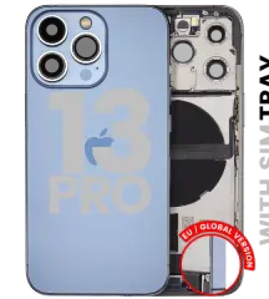 Apple iPhone 13 Pro Housing with Small Parts - Sierra Blue Pulled C