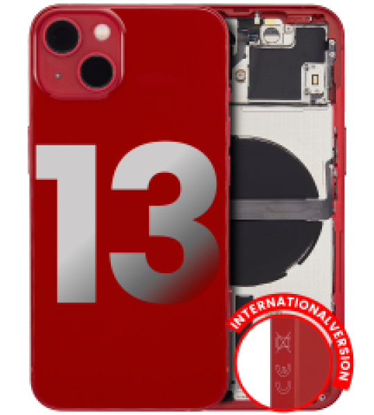 Apple iPhone 13 Housing with Small Parts - Red Pulled