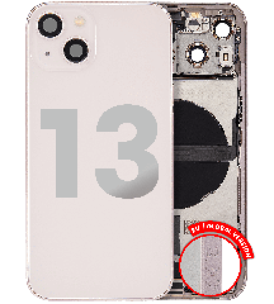 Apple iPhone 13 Housing with Small Parts - Pink Pulled C