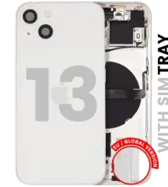 Apple iPhone 13 Housing with Small Parts (No Charger Flex) - Starlight Pulled C