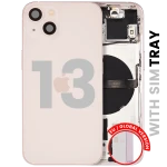Apple iPhone 13 Housing with Small Parts (No Charger Flex) - Pink Pulled C