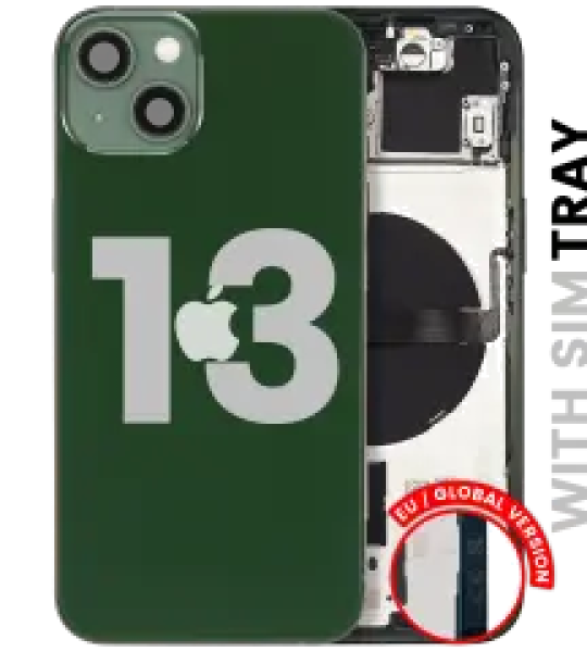 Apple iPhone 13 Housing with Small Parts (No Charger Flex) - Green Pulled B